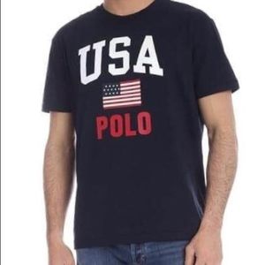 Polo by Ralph Lauren USA Black Tee•NWT